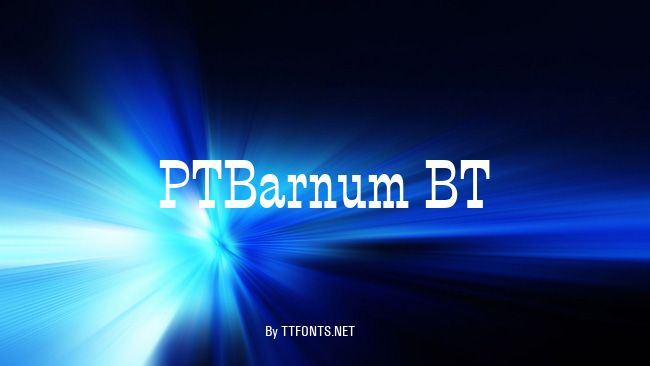 PTBarnum BT example